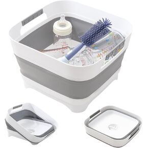 Collapsible Wash Basin for Baby Bottles - 2.4 Gallons Portable Wash Bin for RV Camping Sink, Space-Saving Dish Tub.Laundry & Utility Room Sinks in Saudi Arabia
