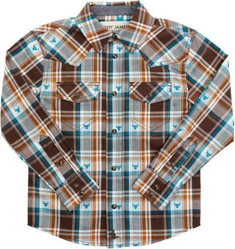 Cody James Toddler -Boys 'Bull Dobby Long Sleeve Snap Shirt - CTSP23W61 in Saudi Arabia