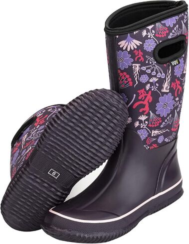 WTW Mid Calf Rain Boots for Women - Waterproof Insulated Neoprene Mud Boots Outdoor Hunting Garden Boots in Kuwait