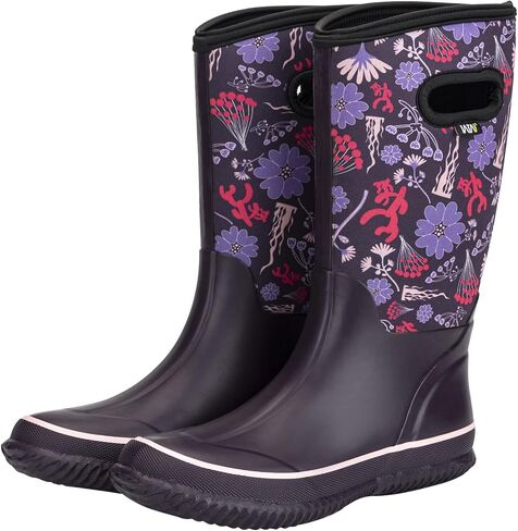 WTW Mid Calf Rain Boots for Women - Waterproof Insulated Neoprene Mud Boots Outdoor Hunting Garden Boots in Saudi Arabia
