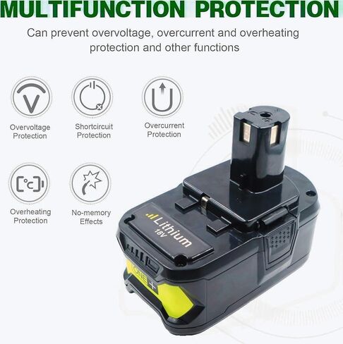 تمت ترقيته إلى Ryo 4.0ah 18V Lithium Power Power Battery 18 Volt One+ Cordless Power Tools for P100 P102 P107 P108 P122 BPL1820 Cordless Power Battery بطارية in Kuwait