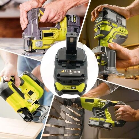 تمت ترقيته إلى Ryo 4.0ah 18V Lithium Power Power Battery 18 Volt One+ Cordless Power Tools for P100 P102 P107 P108 P122 BPL1820 Cordless Power Battery بطارية in Kuwait