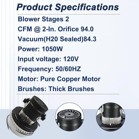116336-01 116336-00 120 فولت محرك نظافة الفراغ ، 2 محركات منفاخ الفراغ المرحلة ، 5.7 بوصة ، وتشمل حشية 566 أجزاء محرك فراغ بديل 56207802 ، 44903A ، 56207802 ، 380001 ، 296439 ، CAV26،14800 in Kuwait