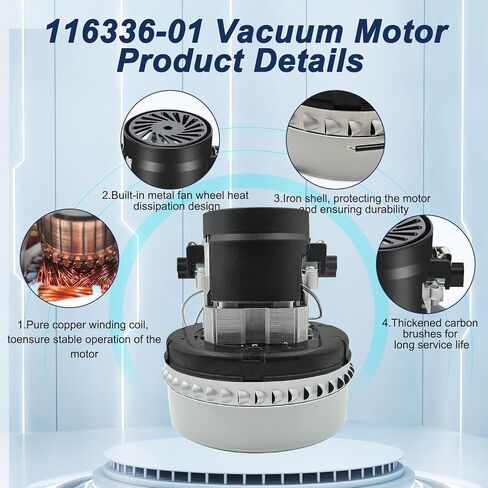 116336-01 116336-00 120 فولت محرك نظافة الفراغ ، 2 محركات منفاخ الفراغ المرحلة ، 5.7 بوصة ، وتشمل حشية 566 أجزاء محرك فراغ بديل 56207802 ، 44903A ، 56207802 ، 380001 ، 296439 ، CAV26،14800 in Kuwait