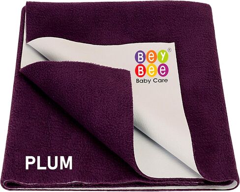Beybee Waterproof Bed Protector Baby Care Sheet (1 Count (Pack of 1))(Plum) in Saudi Arabia