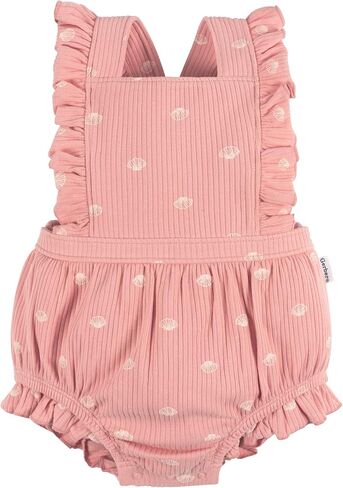 Gerber Baby-Girls Slyveless كشكش Romper in Saudi Arabia