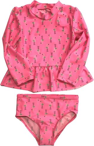 Carter's Infant & Toddler Girls 2pc Pink Flamingo Rash Guard Swim Suit in Saudi Arabia