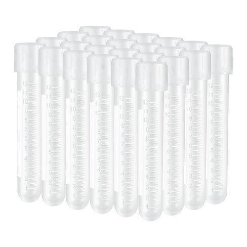 Culture Tube, 14ml Sterile Culture Tube with Dual Position Cap, 17×100mm, Graduation, Polypropylene, Pack of 50 in Kuwait
