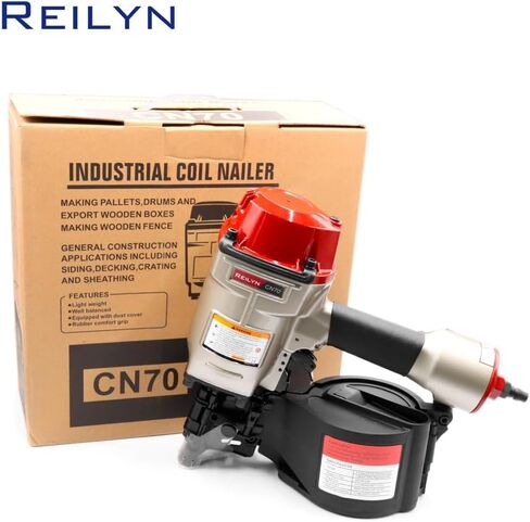 Coil Siding Nail Gun CN70, 15 Degree Industrial Pneumatic Nail Gun, 1-3/4"" to 2-3/4"" Siding Nailer for Siding Sheathing Wooding Fencing Decking in Saudi Arabia