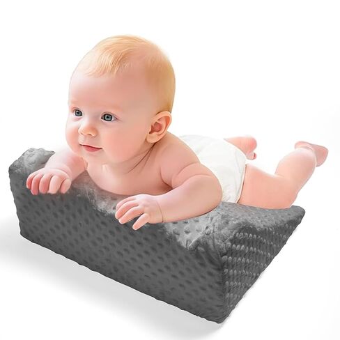 Baby Tummy Time Prop for Neck and Shoulder Strength Growth, Memory Foam Nursery Support for Infant Baby Washable Removable Cover in Saudi Arabia