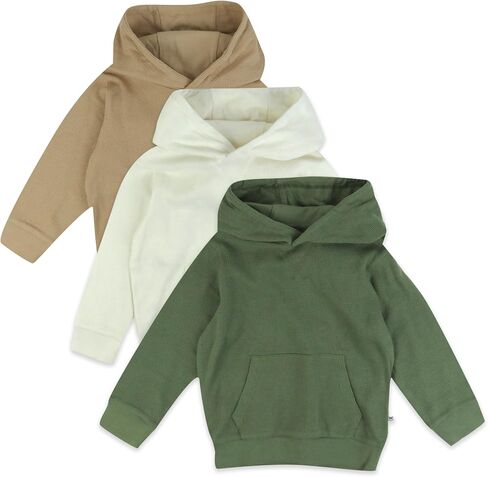 HonestBaby 3-Pack Thermal Hoodie 100% Organic Cotton for Baby, Toddler Boys in Saudi Arabia