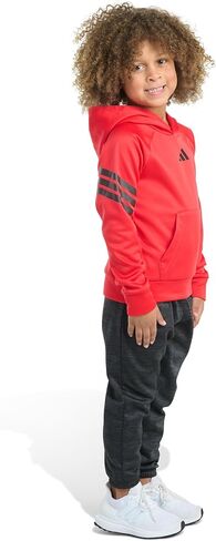 adidas Baby Boys 2-piece Poly Fleece 3-stripe Pullover & Jogger Set in Kuwait