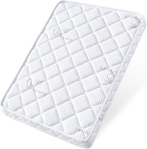 حزمة وتلعب مرتبة - 38 "× 26" - سلامة فناء متبكّمة مميزة معززة ، تلائم الفناء - تناسب Graco & Baby Trend & Pamo Babe Playard ، ودعم الشركة ورغوة الراحة ， White in Kuwait