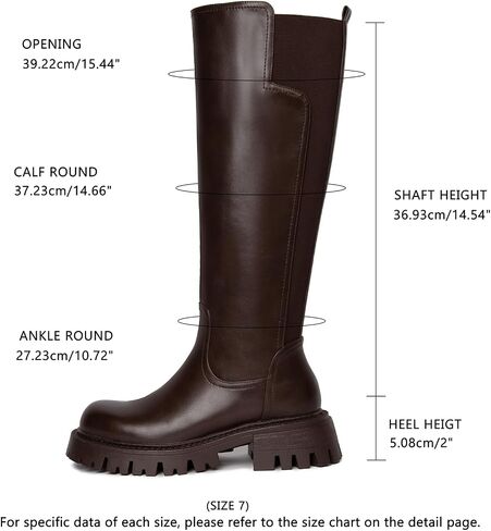 Platform Knee High Boots for Women Comfortable Stretch Round Toe Chunky Heel Tall Boots with Side Zip Dress Casual Long Riding Boots in Saudi Arabia