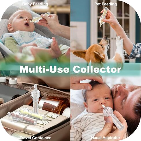 Colostrum Collector Kit Tenmonth Breast Milk Collector with Storage Case Set, Portable Colostrum Container Ready-to-Use, BPA Free 0.1oz/4ml, 6pcs in Saudi Arabia