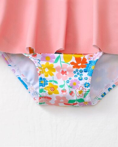 Saeaby Newborn Baby Girl Swimsuit Toddler Ruffle Swimsuit Bikini Tankini Infant Swimwear One Piece Bathing Suits for Girls in Kuwait