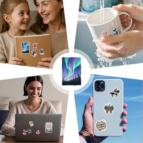 100 Pieces Newyork Life Stickers Travel Sticker Vinyl Waterproof for Kids Adults Car, Wall Decor Decal, Hard hat Scrapbook Laptop Phone Birthday Christmas Adults Kids Gifts in Saudi Arabia