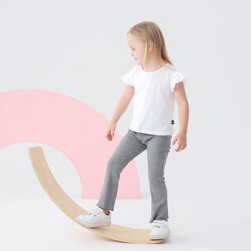 طفل طفل فتاة تضيق السراويل 4 حزمة طفل جرس الجرس أسفل اللبات الفتيات الناعم القطن سراويل الكشكشة مضلعة الملابس in Kuwait