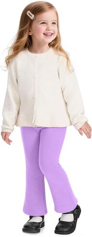 Witwot Toddler Girls Fleece سراويل مبطنة في فصل الشتاء دافئ طماق القطن طفلة طفلة الحجم 18M-5T in Kuwait