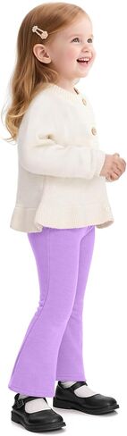 Witwot Toddler Girls Fleece سراويل مبطنة في فصل الشتاء دافئ طماق القطن طفلة طفلة الحجم 18M-5T in Kuwait
