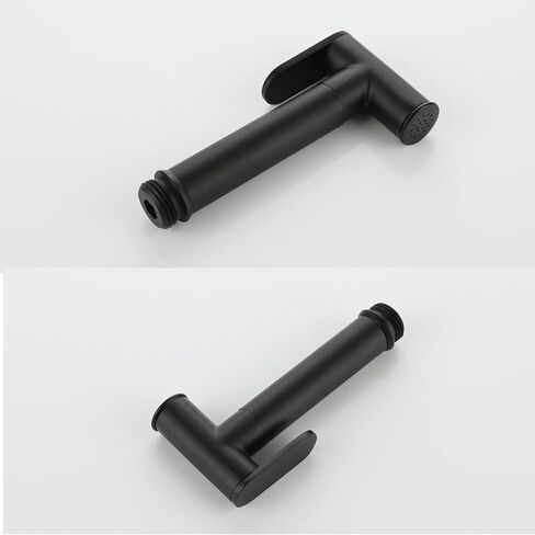 Handheld Bidet Sprayer for Toilet, Brass Cloth Diaper Sprayer Kit Wall Mounted Bidet Sprayer Set Single Handle Toilet Bidet Sprayer Kit with 150Cm Shower Hose,Black-Black in Kuwait