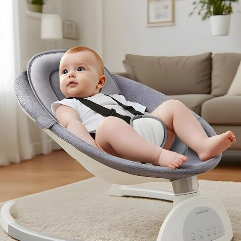 Pandaear Baby Car Insert الوسادة ، وسادة دعم الرأس والجسم للرضع لمقاعد السيارات ، وعروب الأطفال ، وناقلات ، وآلة قابلة للغسل ومحمولة -Grey in Saudi Arabia