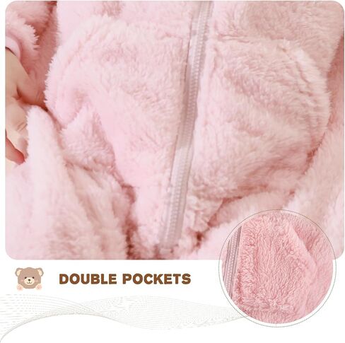 XIFAMNIY حديثي الولادة شتاء الثلث بيد الدب الزي Fleece بذلة دافئة ملابس رومبير ملابس لاعب رضع الفتيات in Kuwait