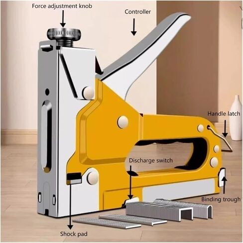 Professional Pneumatic Upholstery Stapler Heavy Duty Stapler Manual Staple Gun Nail Furniture Tools Hand in Saudi Arabia