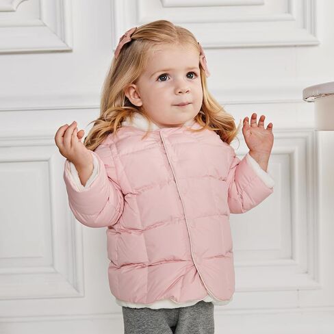 Dave & Bella Toddler Winter Down Down ، Baby Boy Girl Lightweight Pudder Puffer Coat Kids Allable Royproofwear in Kuwait