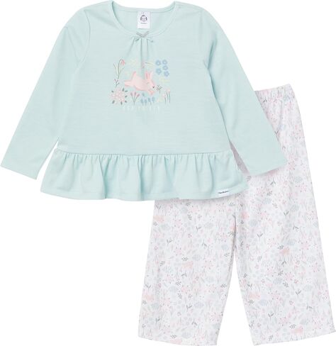 Gerber Baby Girls' 2-Piece Pajama Set Top & Fleece Bottom in Saudi Arabia