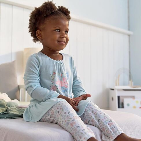 Gerber Baby Girls' 2-Piece Pajama Set Top & Fleece Bottom in Saudi Arabia
