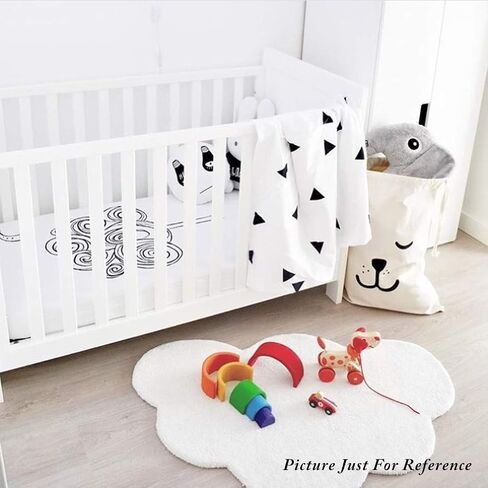 Area Rugs for Kids, Cloud Shape Baby Crawling Carpet, Nursery Room Soft Pure Cotton Luxury Plush Handmade Knitted Decoration Rug 40"×26" in Saudi Arabia