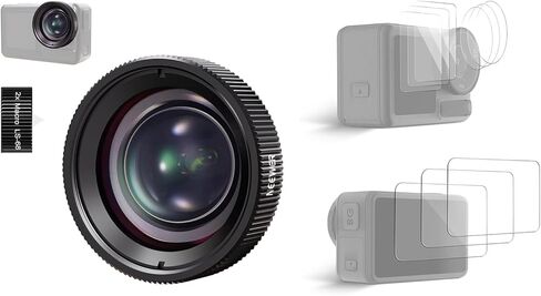 عدسة Macro Neewer متوافقة مع DJI Osmo Action 5 Pro/4 كاميرا واشتراكات إكسسوارات حامي مجموعة للعمل 5 Pro ، 2x Migring 2 Elements في مجموعة واحدة ، مسافة بؤرية 3-4 سم ، عن قرب التصوير الفوتوغرافي in Kuwait