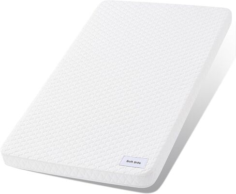 Pro Goleem Baby Bassinet Praytress Pad 32 "X16" Oval ، Probroof Soft Soft Memory Foam ، FIM Side Cradle Mattress Fit Moses Starch/Fisher-Price Series/Delta Kids/Dreamonme in Saudi Arabia