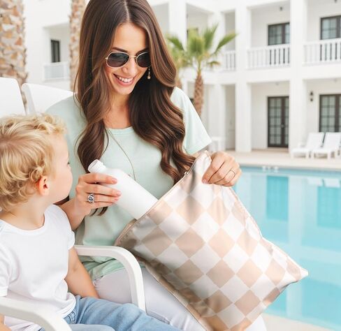 RelaxScene Wet Dry Bags Water Resistant - 2 Pack Reusable Waterproof Wet Dry Bag for Swimsuits & Baby Clothes - Leakproof Storage Pouch Bag for Travel & Baby Diaper - Travel Laundry Daycare Bags in Saudi Arabia