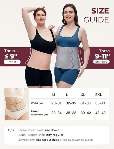 Momcozy Ergowrap Postpartum Belly Band for Natural and C-Section Recovery, Abdominal Binder with 3D Abdomen Lifting & Ergonomic Back Support, Seamless Belly Wrap Shapewear for Post Surgery Recovery in Kuwait