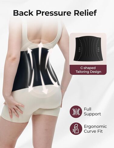 Momcozy Ergowrap Postpartum Belly Band for Natural and C-Section Recovery, Abdominal Binder with 3D Abdomen Lifting & Ergonomic Back Support, Seamless Belly Wrap Shapewear for Post Surgery Recovery in Kuwait