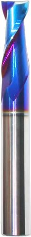 RUHIWORKER Spiral CNC Router Bit 3/8 Inch Shank 3 Inch Overall Length Solid Carbide with Nano Blue Coating End Mill for Wood Cut Carving B332U in Saudi Arabia