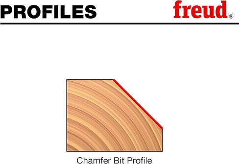 Freud 3 Piece Chamfer Router Bit Set with Tico Hi-Density Carbide for Maximum Performance - Includes 22-1/2°, 30°, 45° Chamfer Bits, 1/2" Shank, Wooden Storage Box, Ideal for Beveling - 89-250 in Saudi Arabia