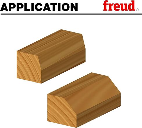 Freud 3 Piece Chamfer Router Bit Set with Tico Hi-Density Carbide for Maximum Performance - Includes 22-1/2°, 30°, 45° Chamfer Bits, 1/2" Shank, Wooden Storage Box, Ideal for Beveling - 89-250 in Saudi Arabia