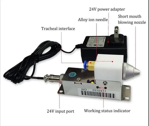 Ionizing Air Nozzle Electrostatic Removal Ion Wind Blower, Industrial Electrostatic Elimination Nozzle(Air tube outlet) in Saudi Arabia