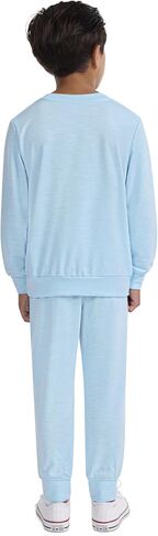 Hurley unisex-baby Soft Basic Cloud Slub Crewneck Sweatshirt and Joggers 2-piece Outfit Set in Saudi Arabia