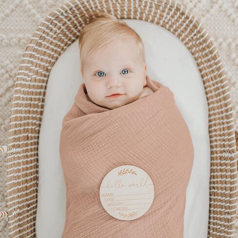 Konssy 3 Pack Muslin Swaddle Blankets for Unisex, Newborn Receiving Blanket, Large 47 x 47 inches, Soft Breathable Muslin Baby Swaddles for Boys & Girls in Saudi Arabia
