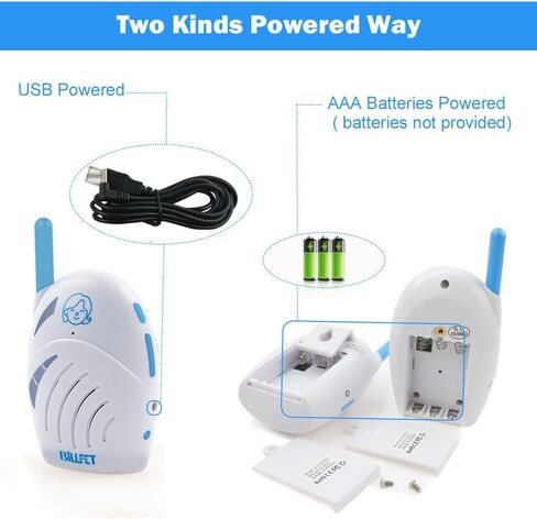 Audio Baby Monitor Intercom walkie-Talkie Two-Way Portable USB Charging in Saudi Arabia