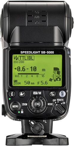 Nikon SB-5000 AF Speedlight Flash (4815), i-TTL, Optical & Radio Wireless Triggering, Cooling for Continuous Bursts – Compatible with DSLR and Mirrorless Cameras + Cleaning Kit + 4X AA with Charger in Saudi Arabia