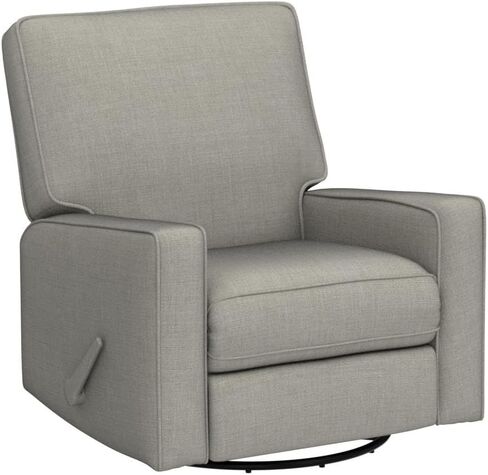 Harkawon Swivel Rocker Recliner Chair, Glider Rocker Recliner, Rocking Chair Nursery, Fabric Chair with High Back, Deep Seat, for Living Room, Bedroom (Dark Grey) in Saudi Arabia
