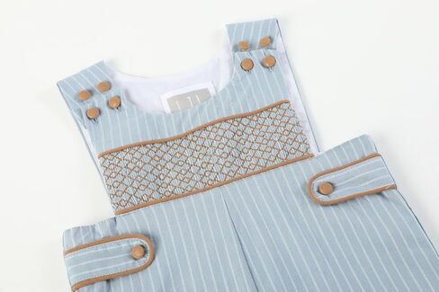 Baby Boys Pinstripe Smocked Overalls in Saudi Arabia