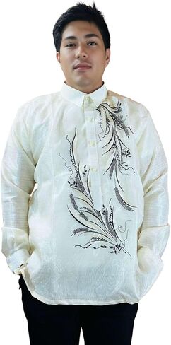 الأكمام الطويلة الأورجانزا بارونج تاغالوغ - اطلب الولايات المتحدة الحجم in Kuwait