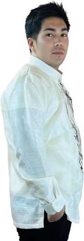 الأكمام الطويلة الأورجانزا بارونج تاغالوغ - اطلب الولايات المتحدة الحجم in Kuwait