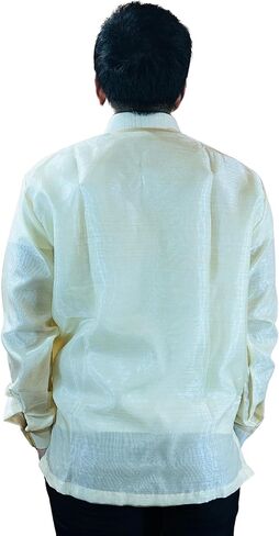 الأكمام الطويلة الأورجانزا بارونج تاغالوغ - اطلب الولايات المتحدة الحجم in Kuwait